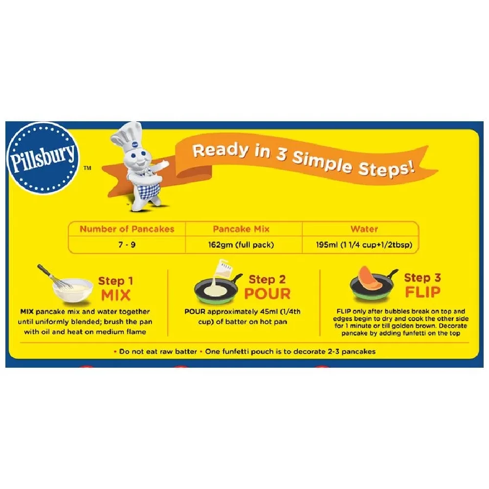 Pillsbury Pancake Mix - Choco Chips, 400 g-5.webp